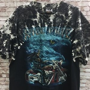 Skull Shirtz T-Shirt Bikers Motorcycle Eagle 2XL
